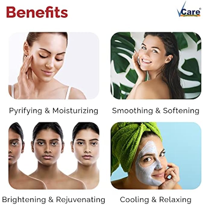 VCare WHITENING PEEL OFF FACE MASK POWDER FOR SKINCARE| FACIAL SKIN CARE PRODUCT FOR WOMEN SMOOTHING, MOISTURIZING, CLEANSING, REFRESHING FOR MEN AND WOMEN 30GM PACK OF 2 - Image 3